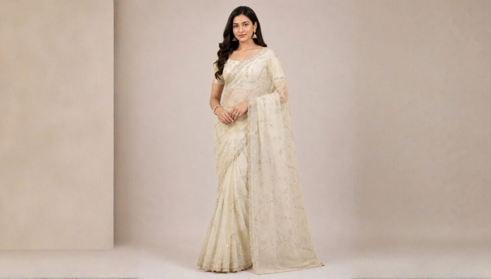 Styling an Orange Dola Silk Saree for Festive Occasions