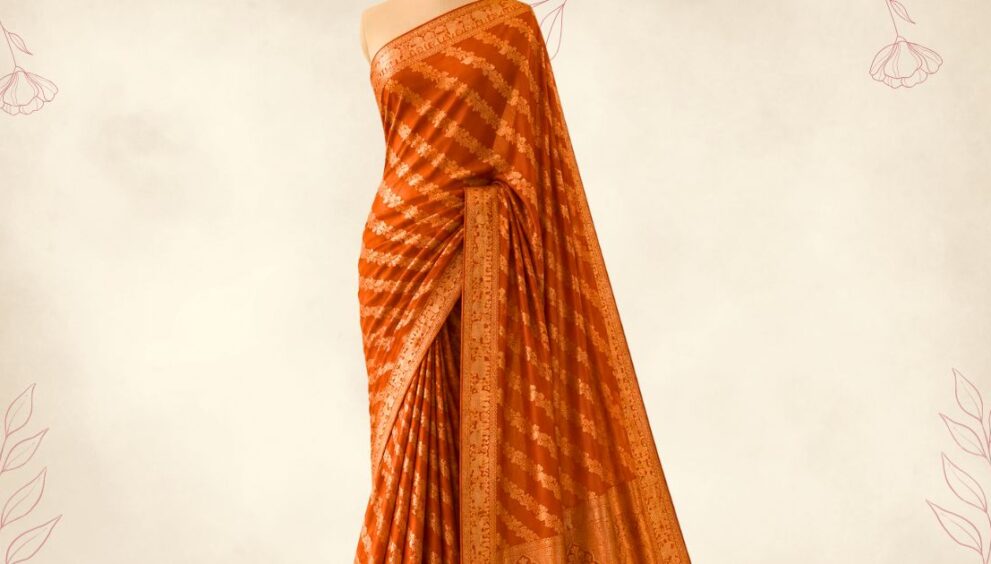 What Makes Dola Silk Saree Distinctive, and Why Orange Suits It So Well