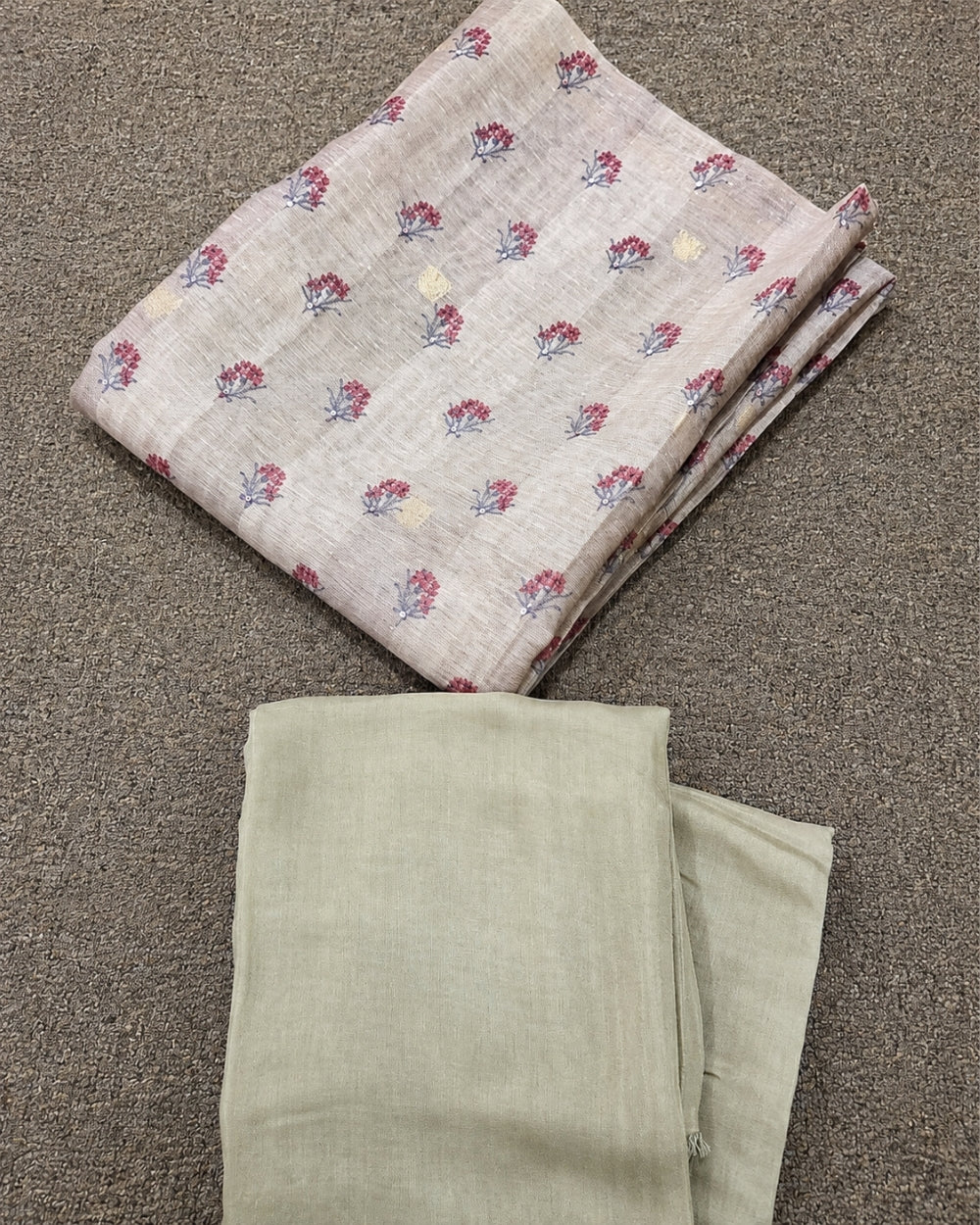 Chanderi Kalamkari Print Suit with Chanderi Dupatta (12625273)