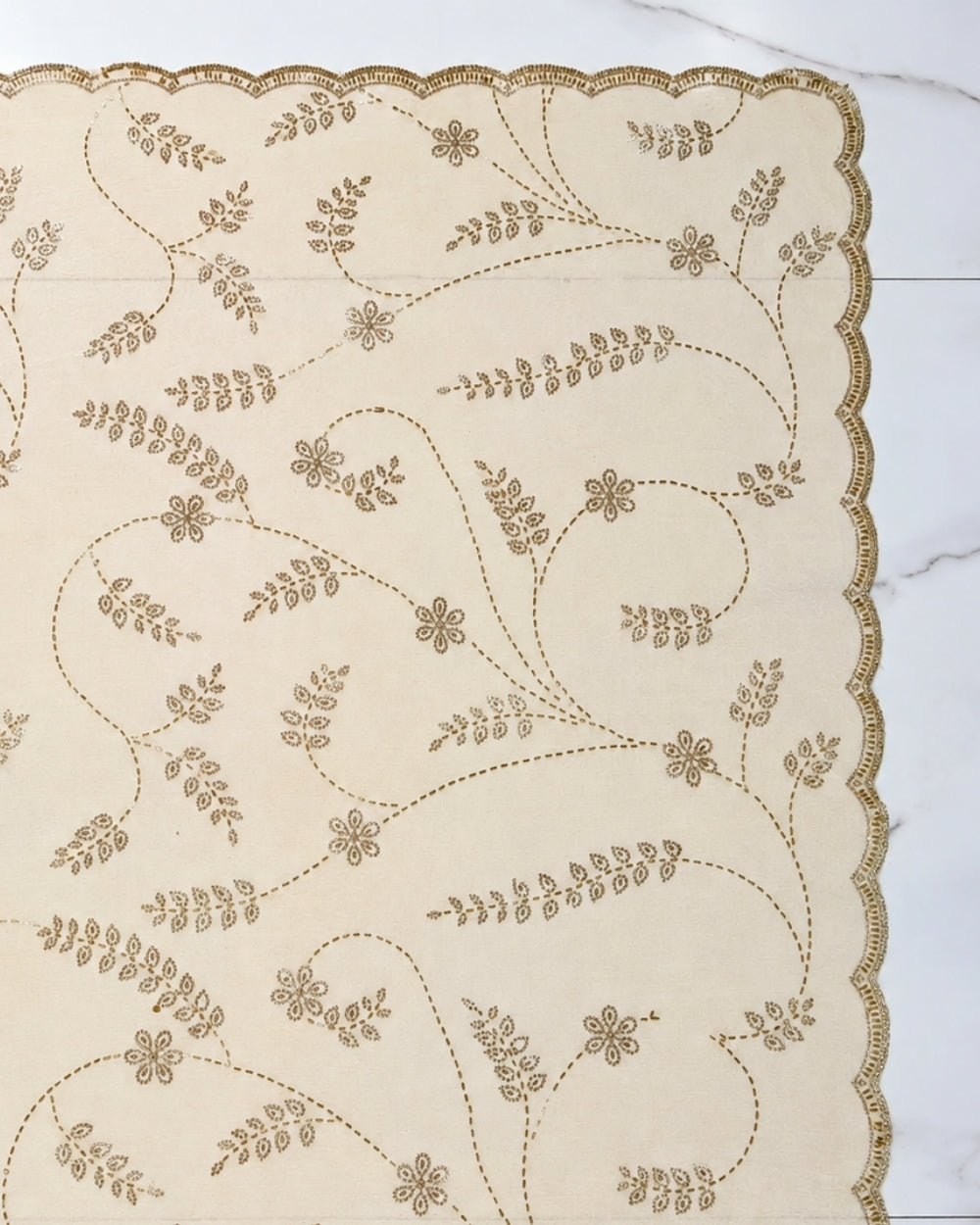 Gold Crush Organza Saree with Swarovski Work (12626537)